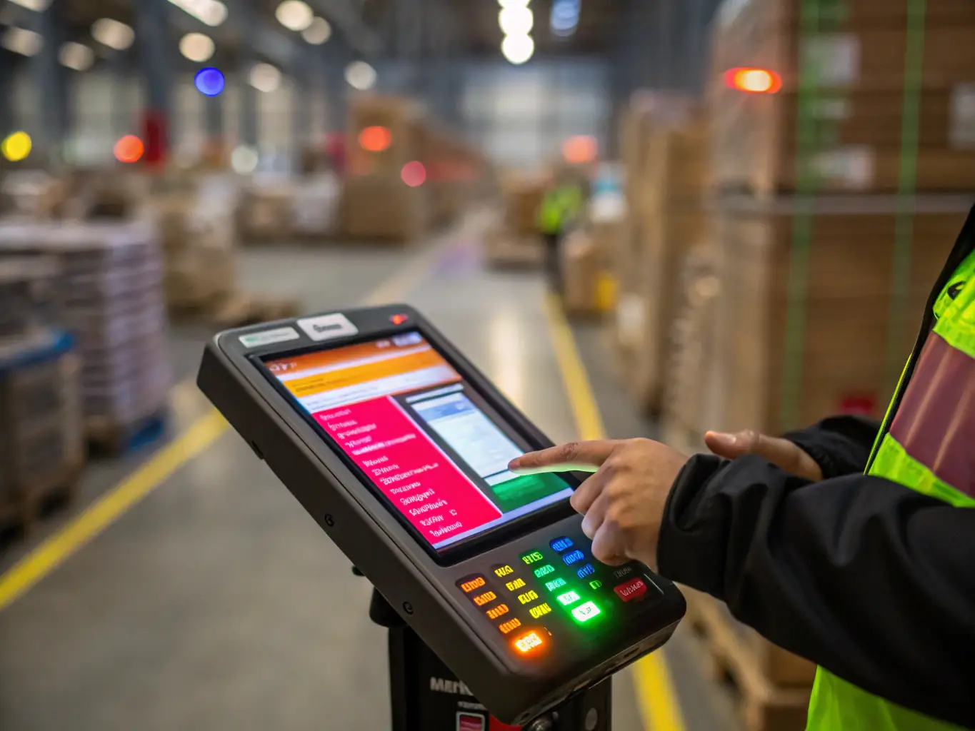 Mobile device in warehouse - D365 label printing