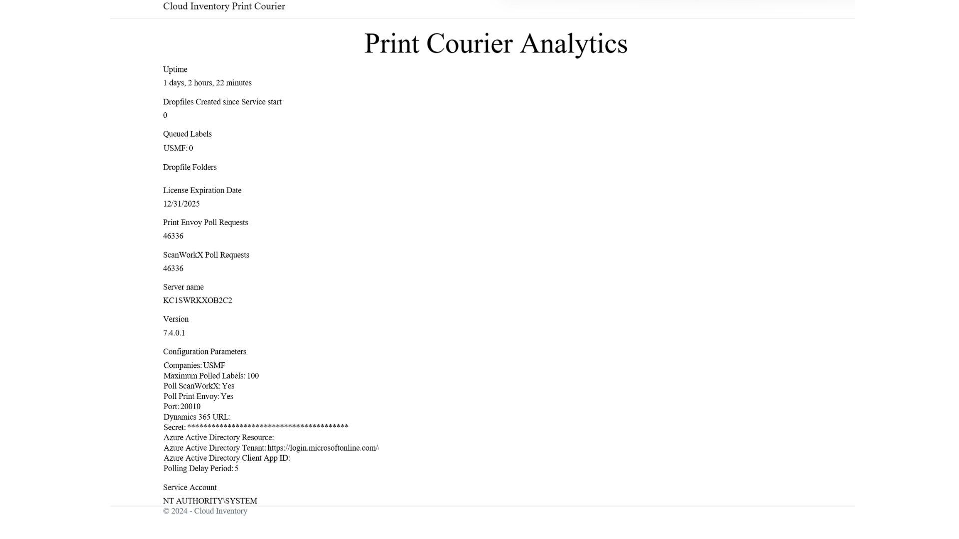 D365 printing solution