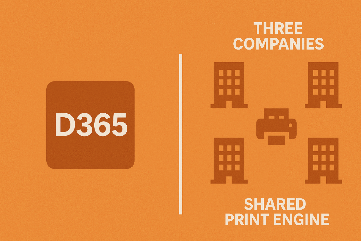 D365 label printing