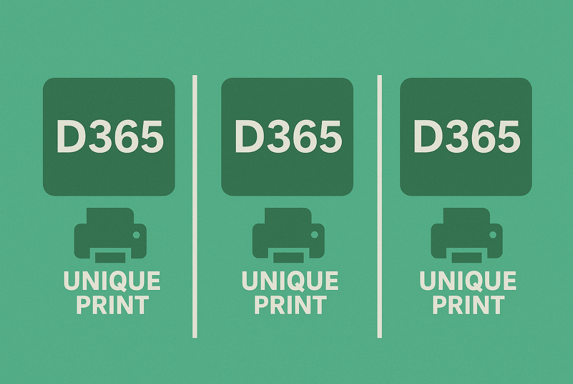 D365 label printing
